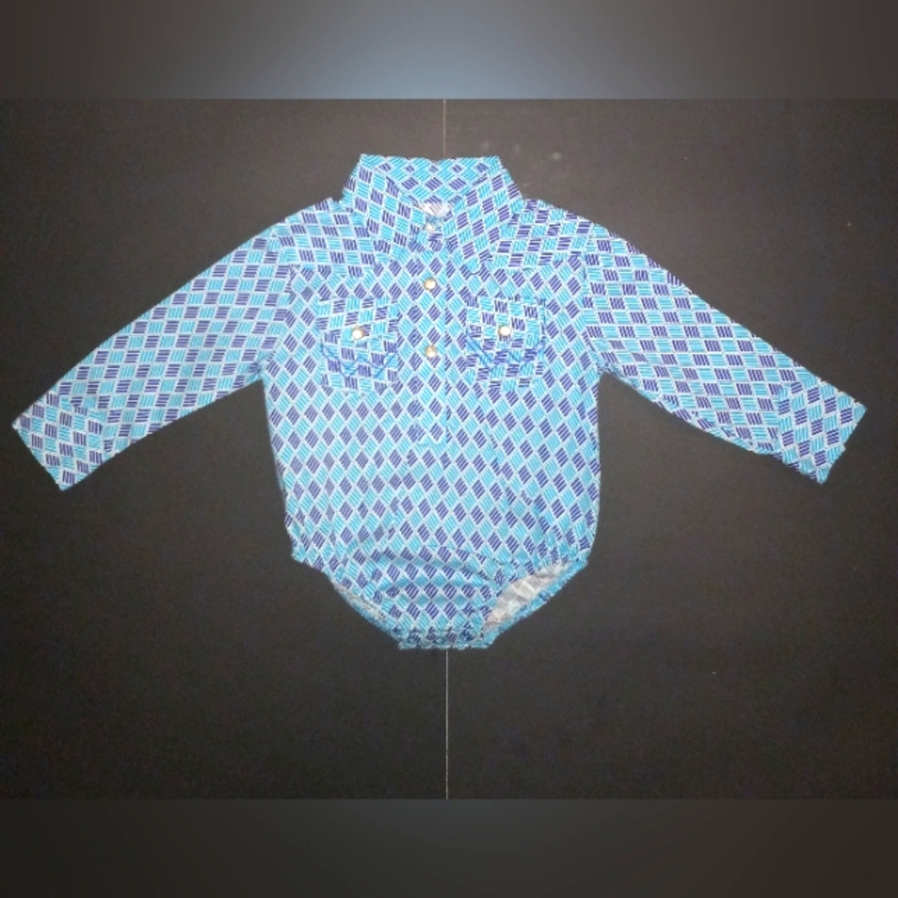 Infant boys Western Wrangler onesie